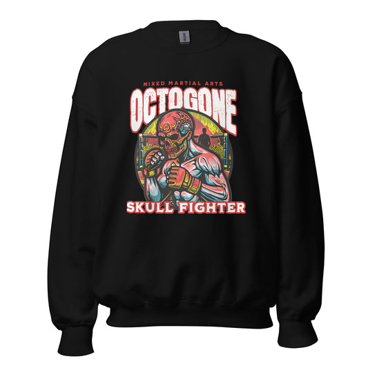 Sweat unisexe "Octogone Skull Fighter" pour les passionnés de MMA et de combat. Confortable et stylé, parfait comme cadeau pour les amateurs de sports de combat.