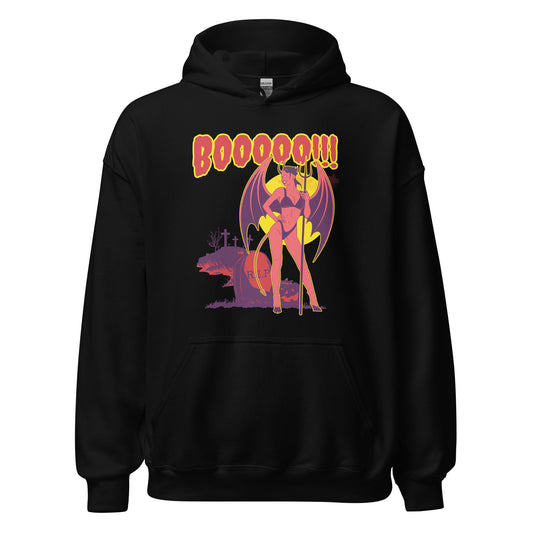 Sweat Halloween avec motif démon sexy Boooo